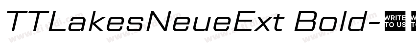 TTLakesNeueExt Bold字体转换